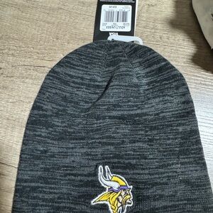 Nike Vikings Black and Gray Beanie